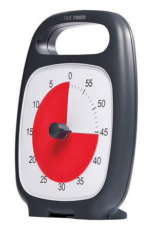 Time Timer PLUS, 60 min. zwart (14x18 cm)
