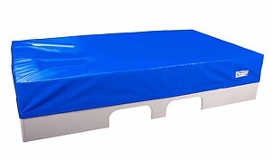 Waterligelement Seine incl. onderbouw in wit MDF 130 x 240 x 50 cm incl. hoes