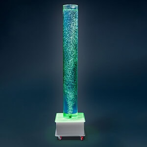 Verrijdbare bubbelunit ø 20 cm, h 170 cm (40L), vierkante voet (met accu)