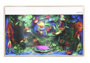 Blacklight aquarium, 100 x 25 x 65 cm (WHITE)