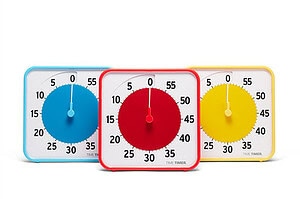 Time Timer Classroom set (primaire kleuren; rood, geel en blauw)