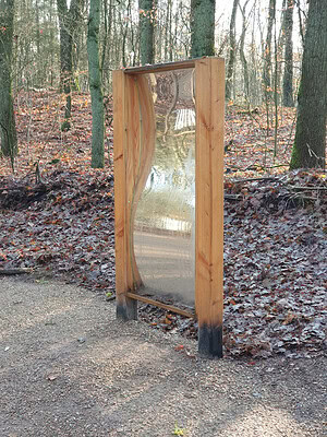 Lachspiegel staand (op palen, buitenuitvoering)