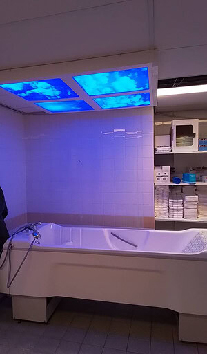 Plafondframe voor 4 fotopanelen (wit kunststof)