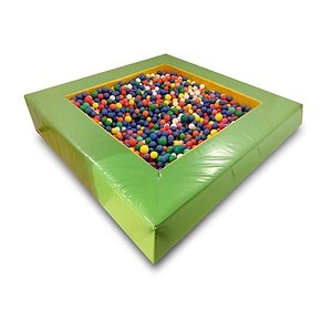 Ballenbad, 200 x 200 x 50 cm, rand 30 cm dik (ca. 1500 balletjes)