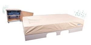 Muziek-tril waterligelement Seine, 100 x 200 x 50 cm met tilliftuitsparing incl. hoes